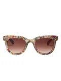 Krewe Du Optic Jena floral-printed sunglasses - Neutrals