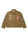 Samuel Zelig Antique embroidered patchwork jacket - Green