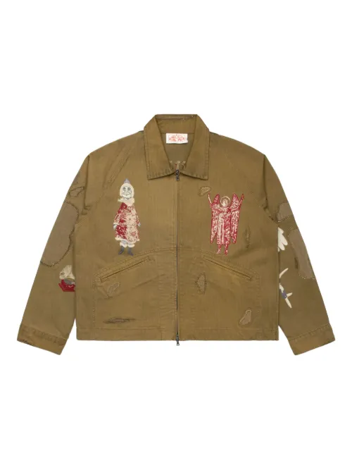 Veste brodée à design patchwork - Samuel Zelig - Modalova