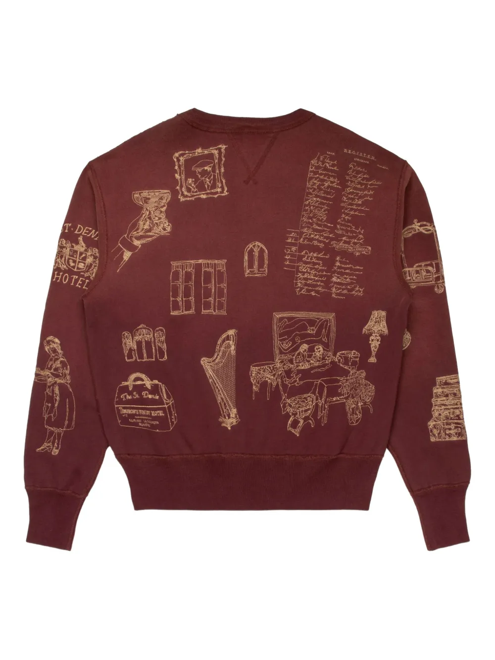Samuel Zelig Sweater met grafische print - Rood
