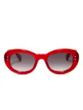 Krewe Du Optic Margaret oversized sunglasses - Red