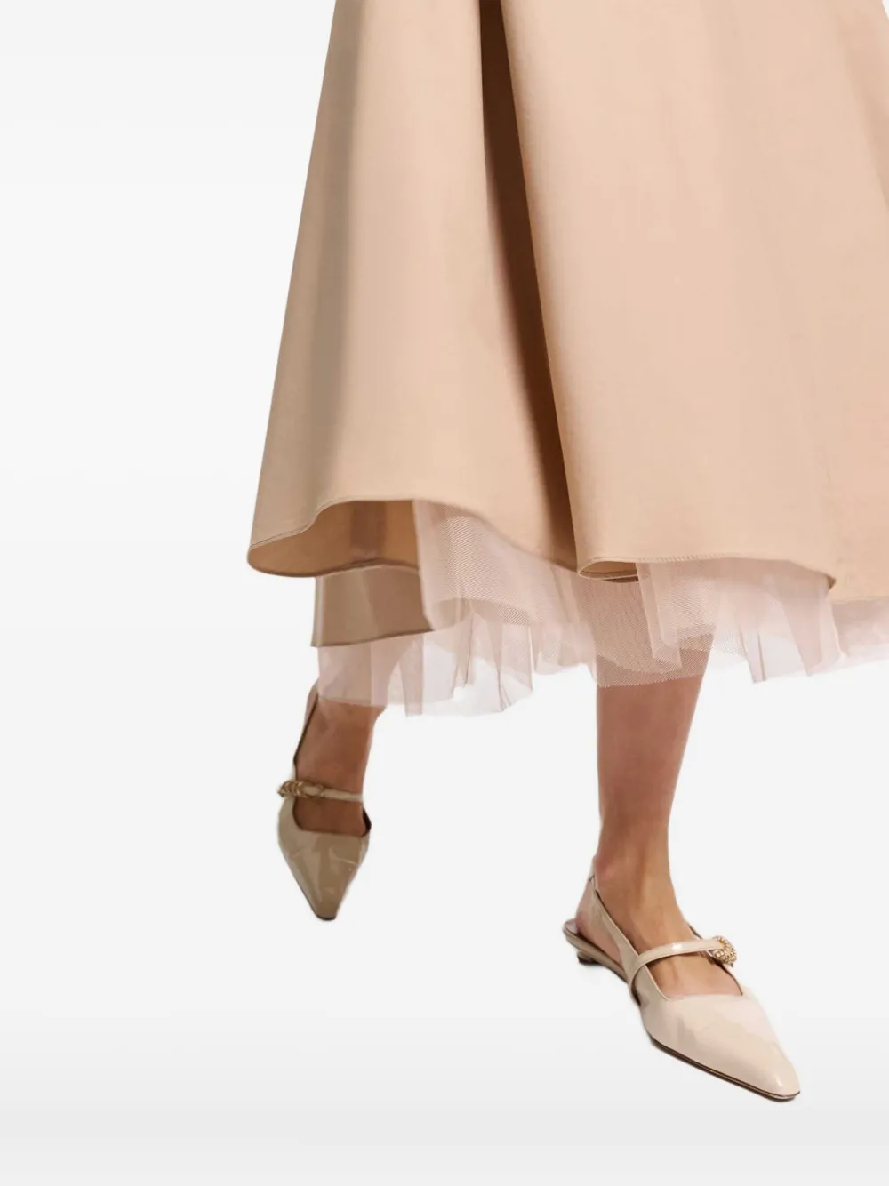 Dorothee Schumacher Katoenen midi-rok Beige