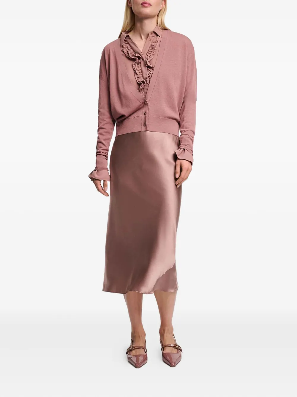 Dorothee Schumacher V-neck cardigan Roze