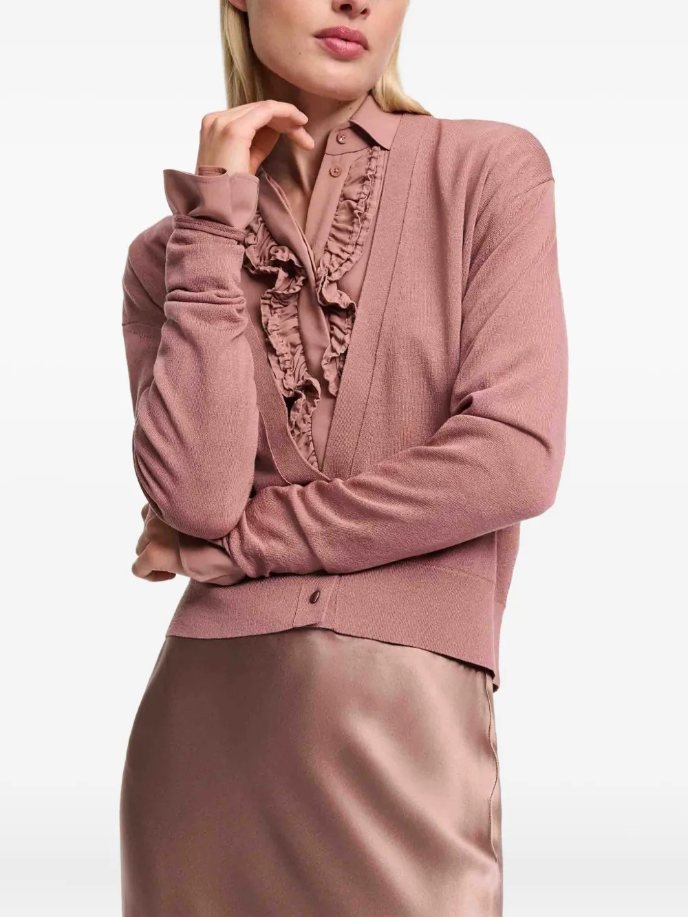 Dorothee Schumacher V-neck cardigan Roze