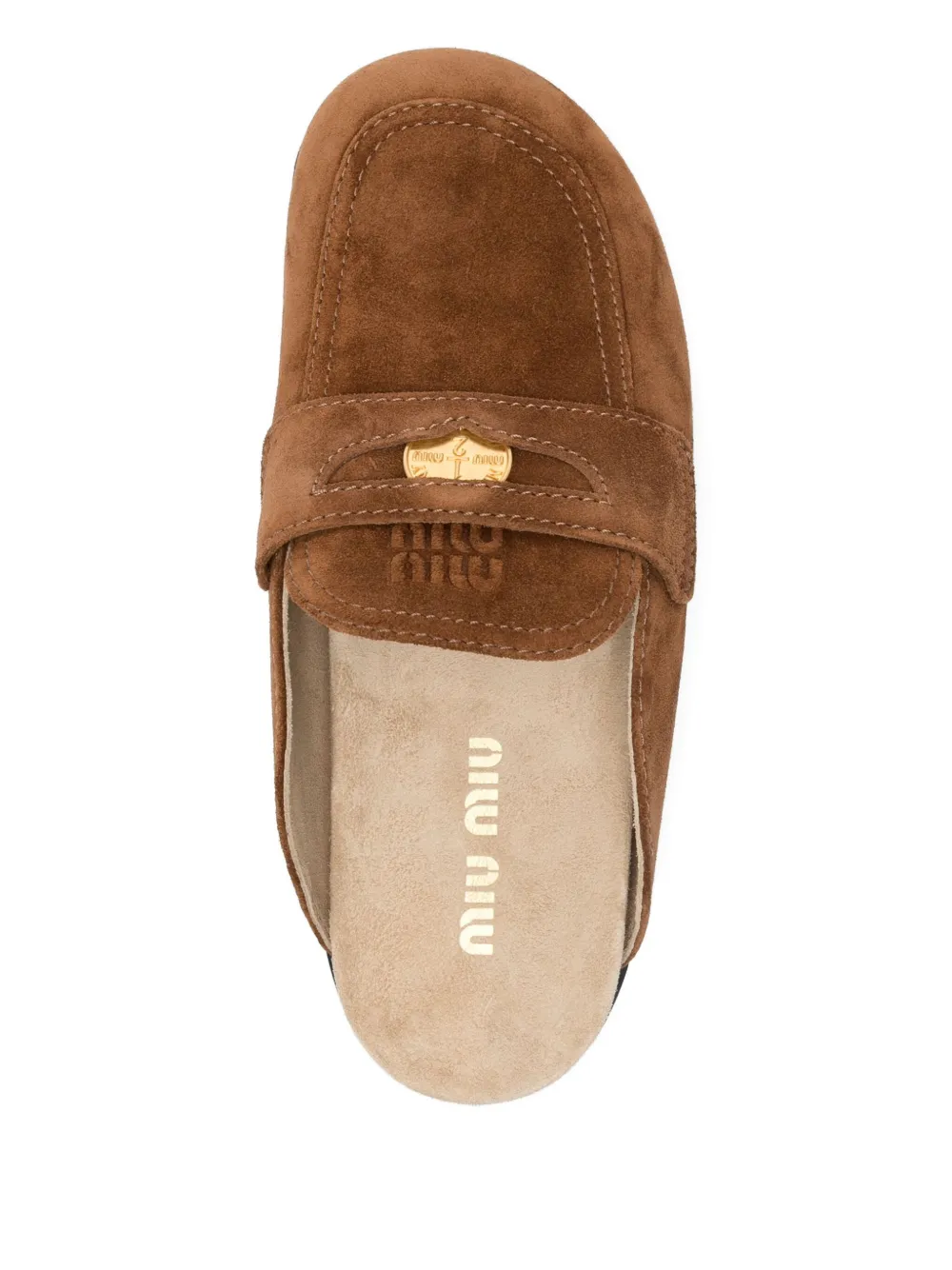Miu suede mules Brown