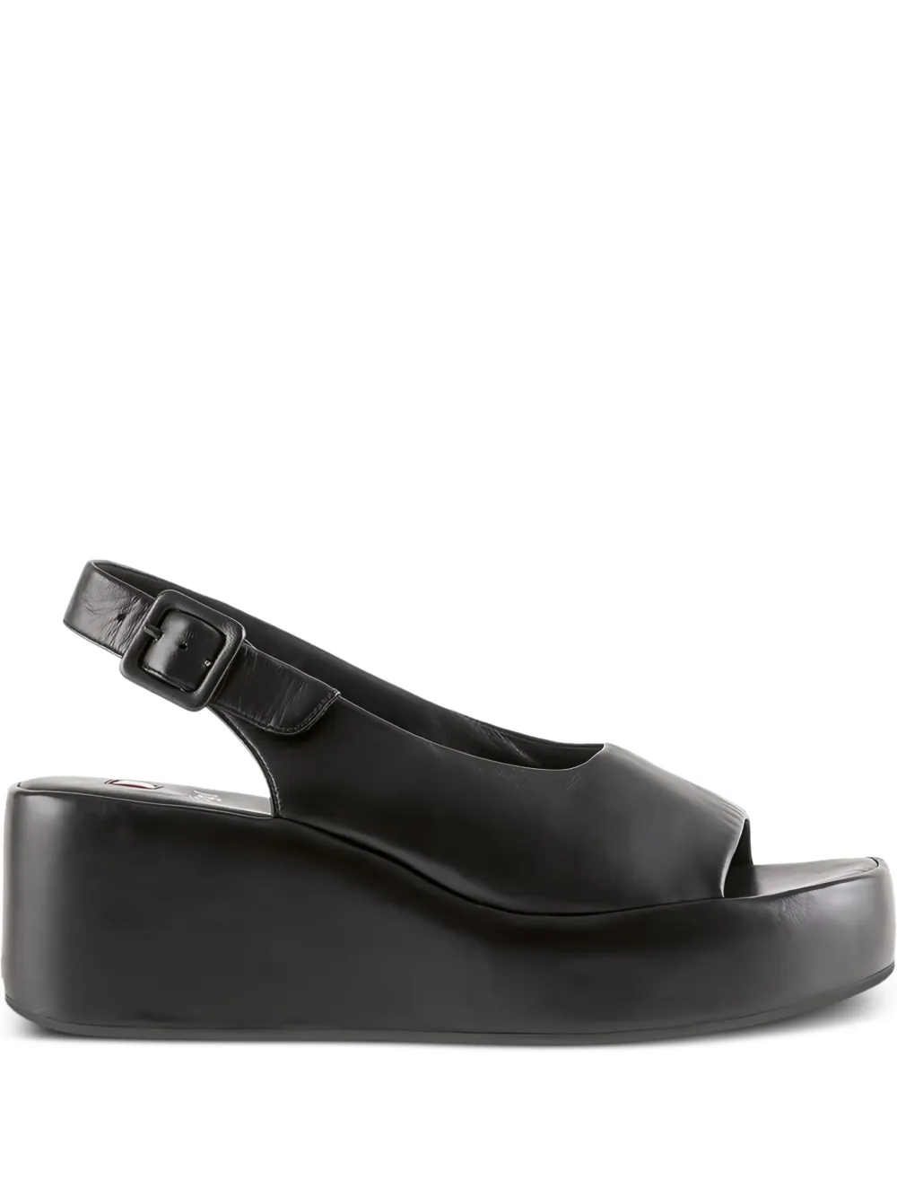 Hogl Loulou sandalen met plateauzool en open neus Zwart