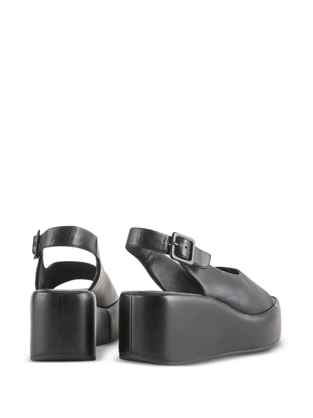 Hogl Loulou sandalen met plateauzool en open neus Zwart