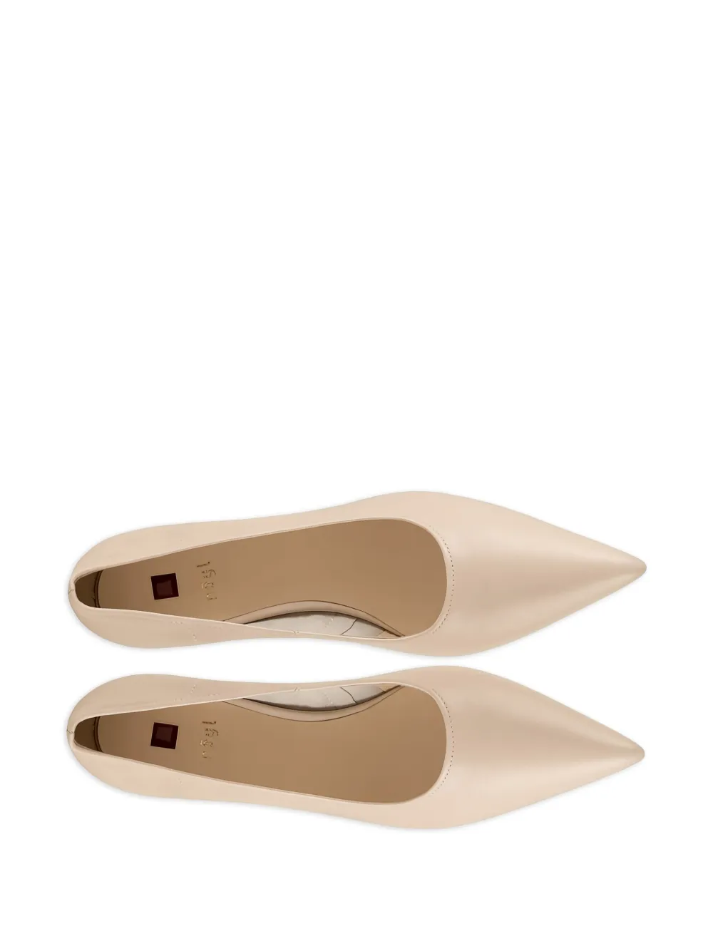 Hogl 40mm Ann Block-heel Pointed Pumps In Neutral