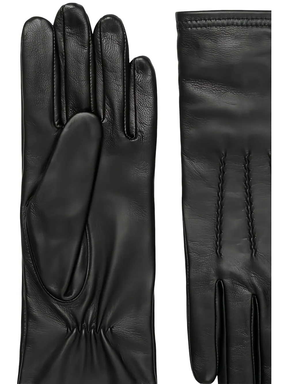 Marc O'Polo gathered leather gloves | Image 2