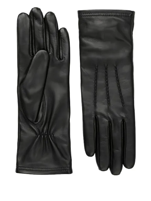 Marc O'Polo gathered leather gloves