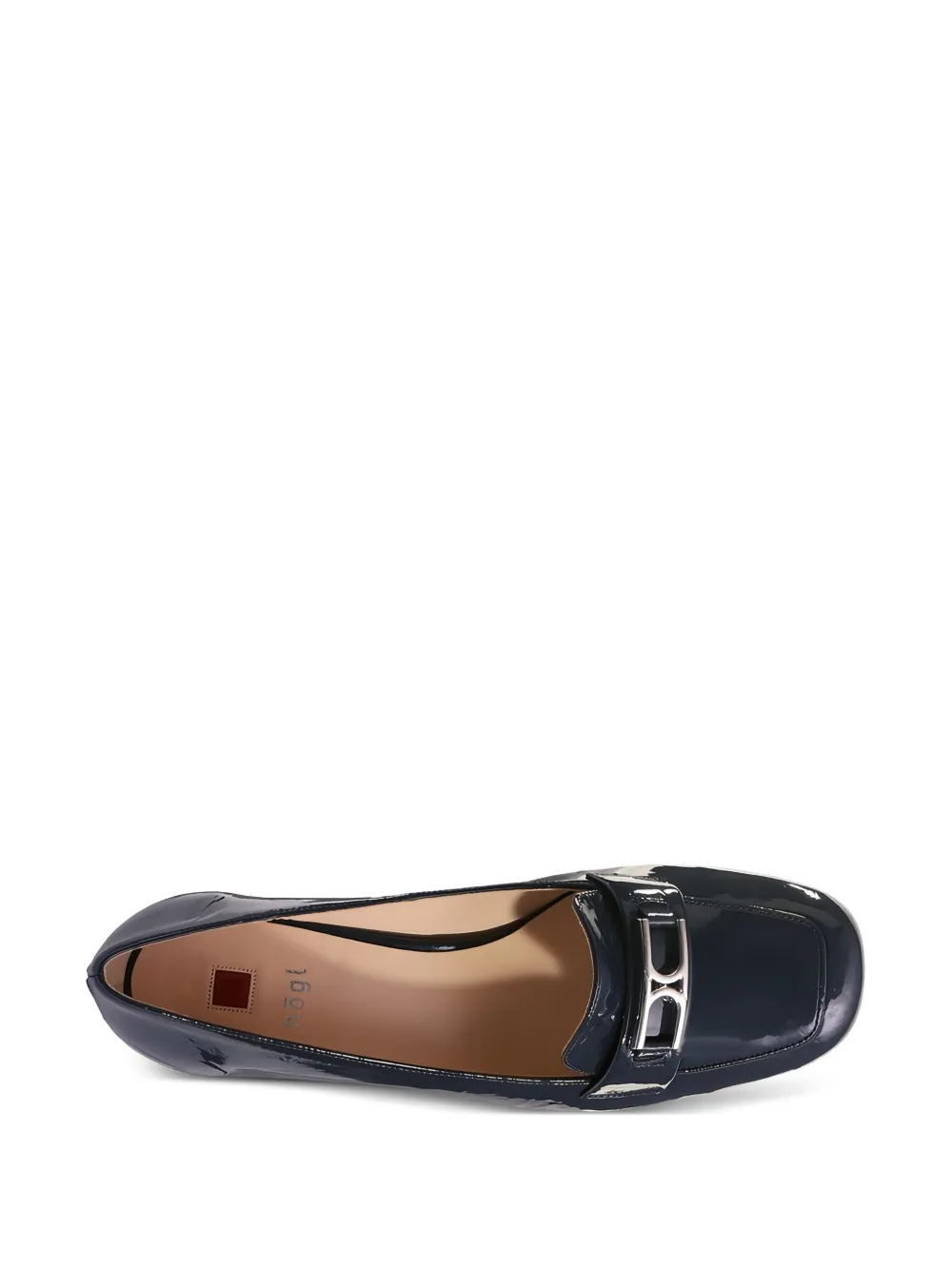 Hogl Helen patent-leather block-heel loafers Blue
