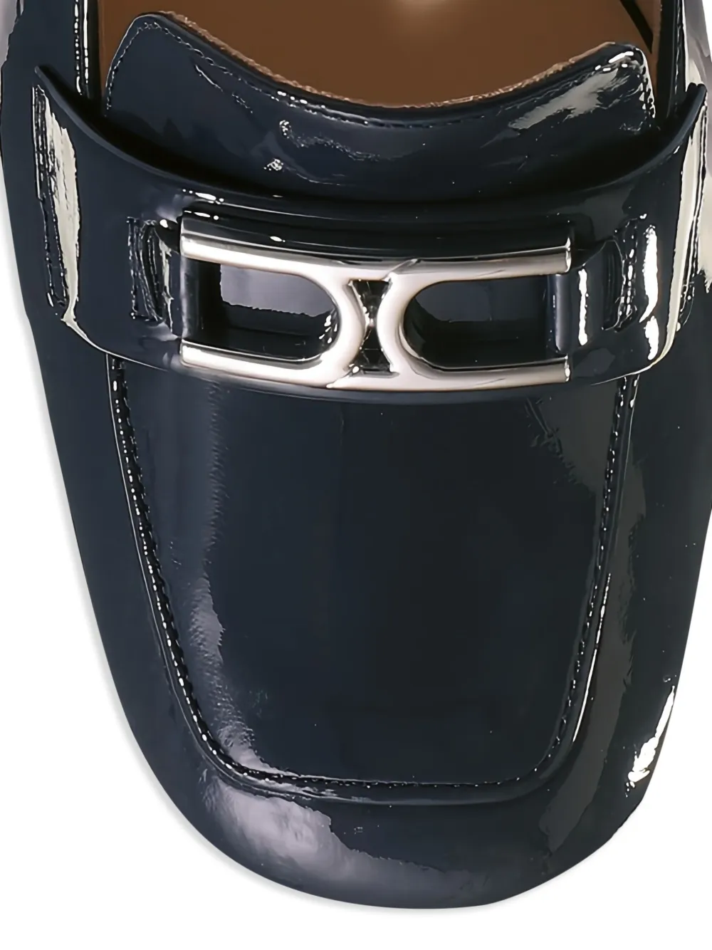 Hogl Helen patent-leather block-heel loafers Blue