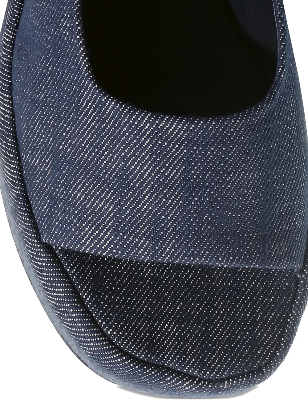 Hogl 65mm denim platform sandals Blue