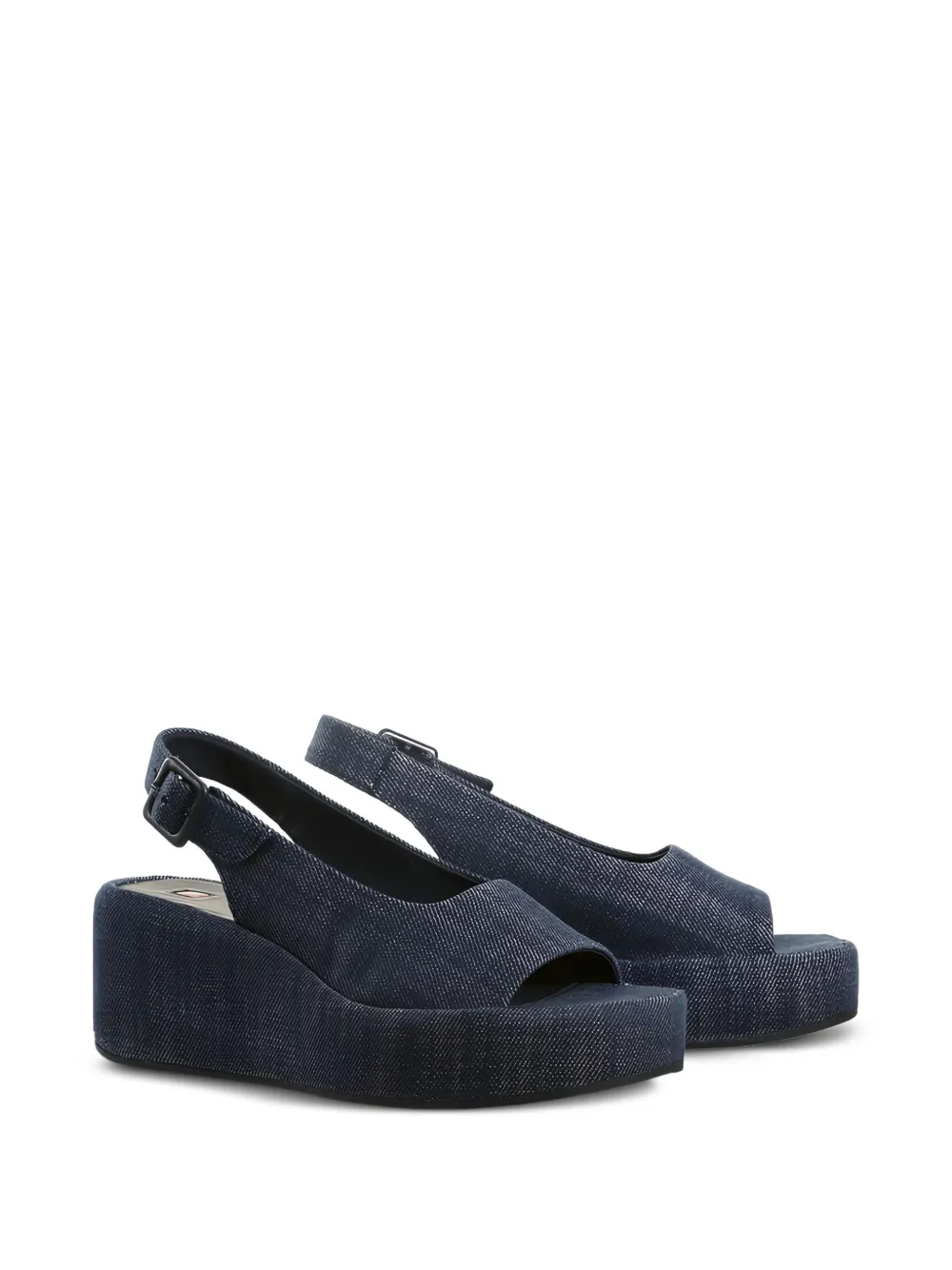 Hogl 65mm denim platform sandals | Heeled Sandals | Image 2