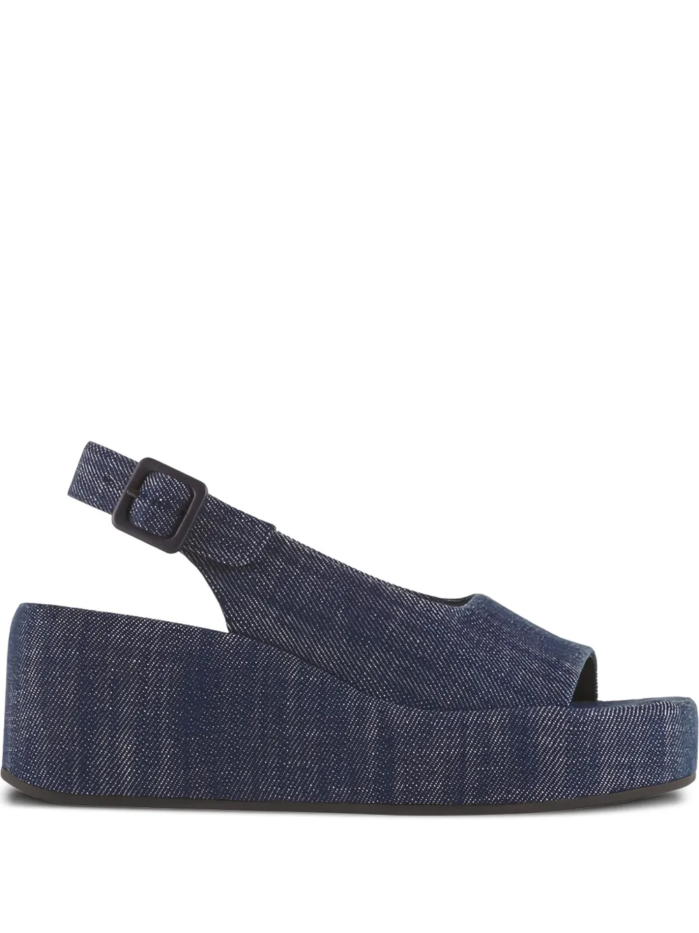 Hogl 65mm denim platform sandals Blue
