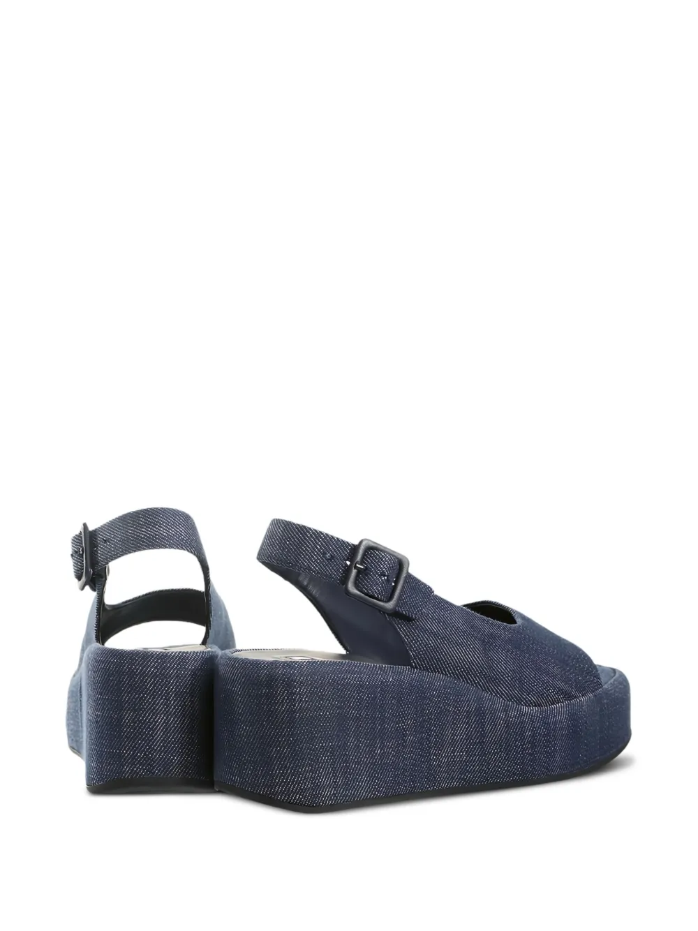 Hogl 65mm denim platform sandals Blue