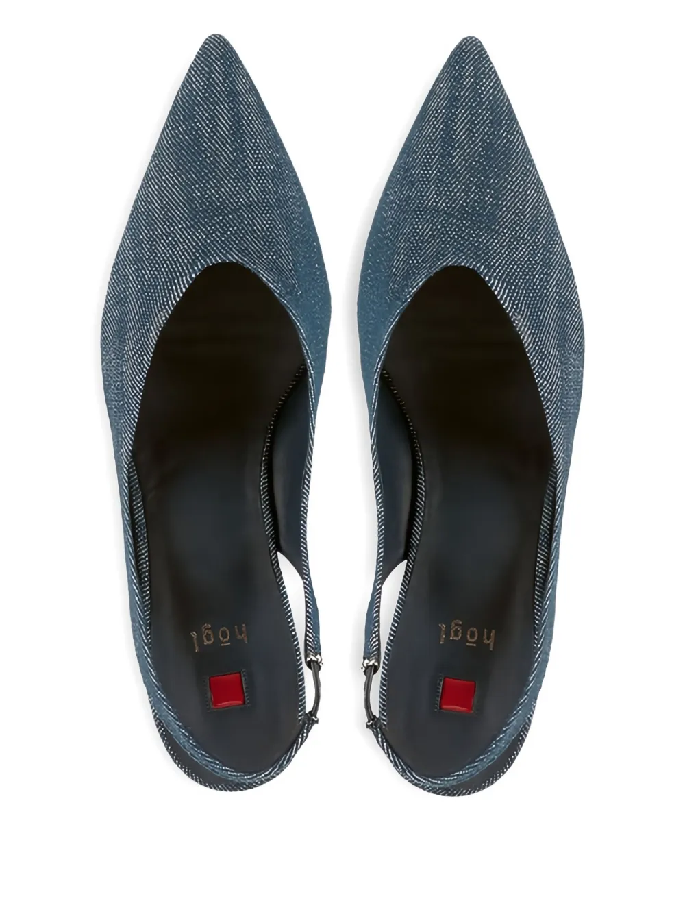 Hogl Calla slingback denim pumps Blue