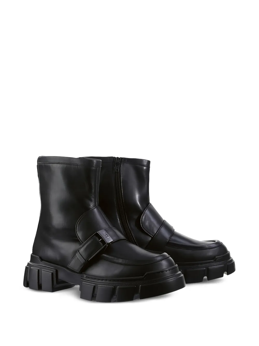 Hogl Power chunky-sole leather ankle boots Black