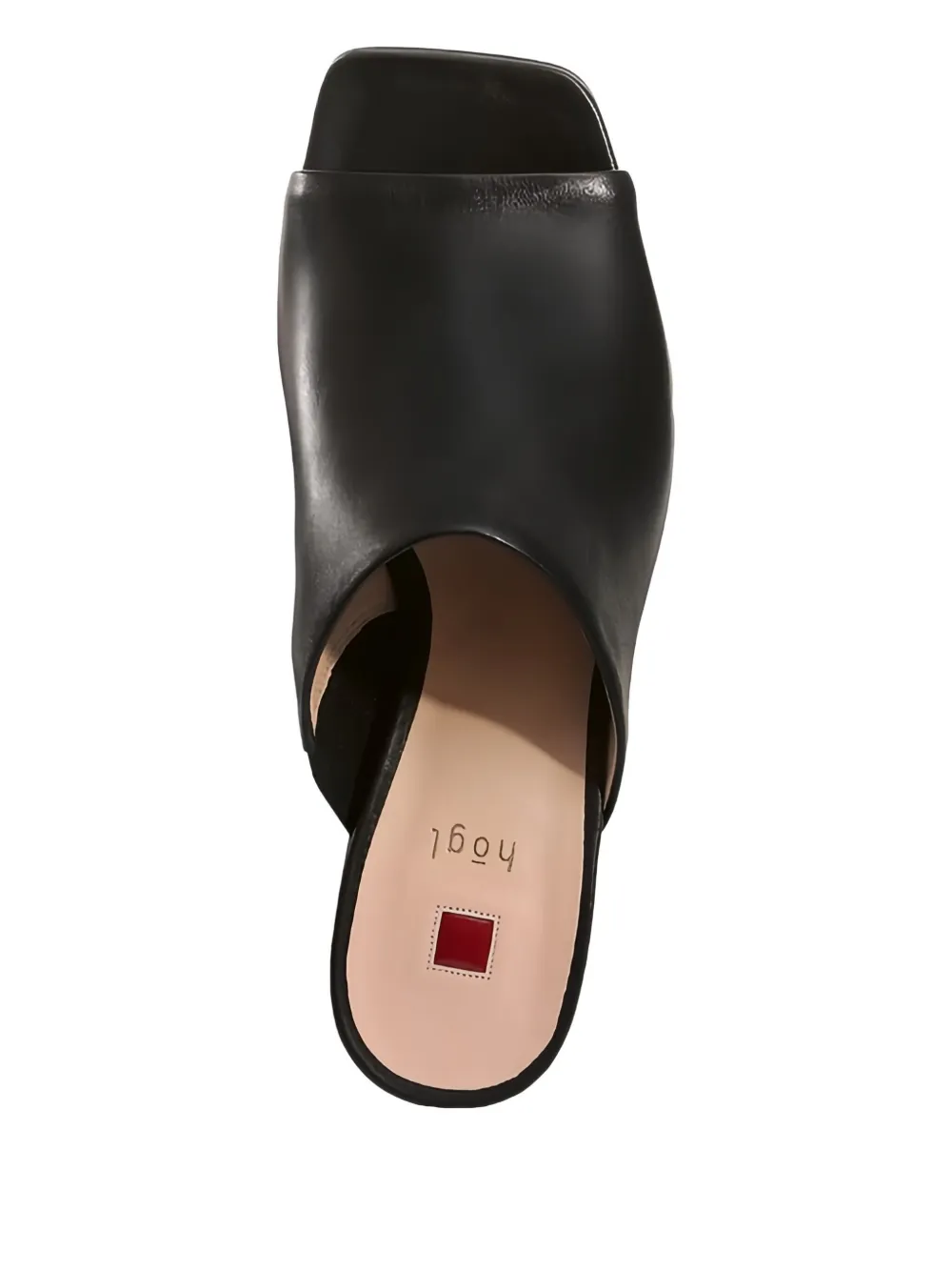 Hogl 70mm Joyce open-toe block-heel mules Black