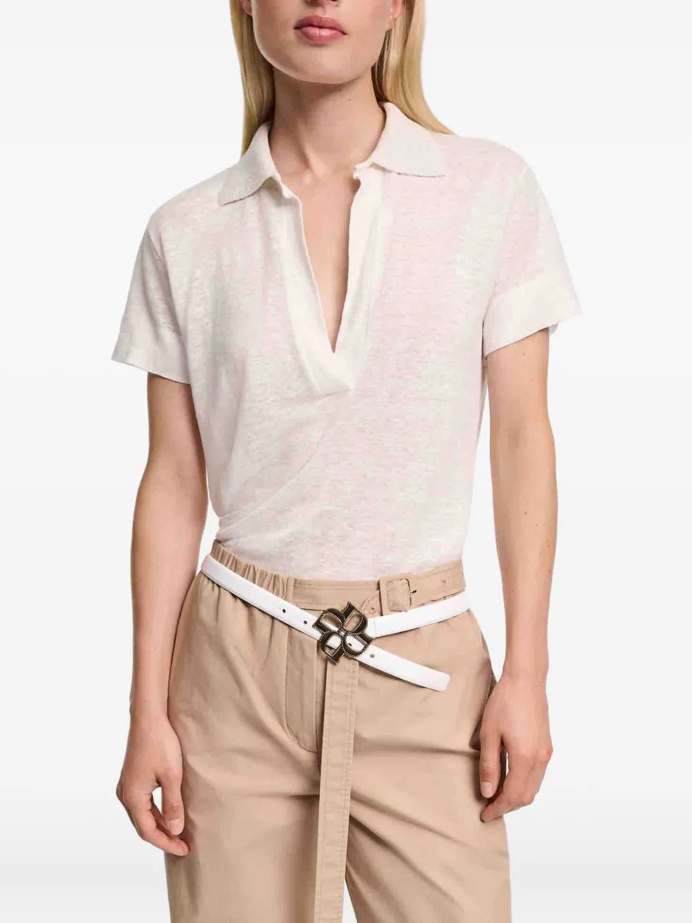 Dorothee Schumacher Natural Ease poloshirt Wit