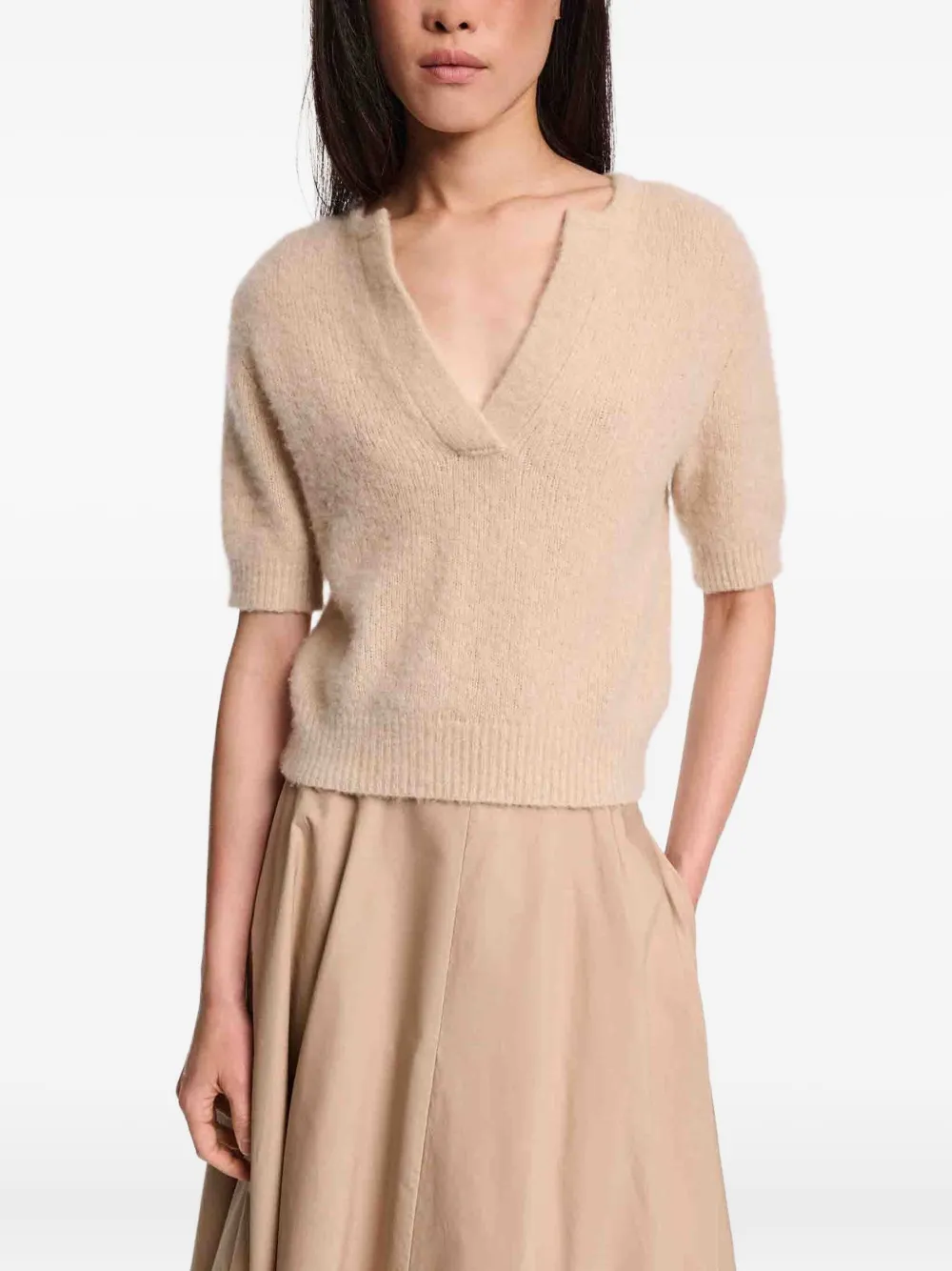 Dorothee Schumacher Luxury Love top Beige