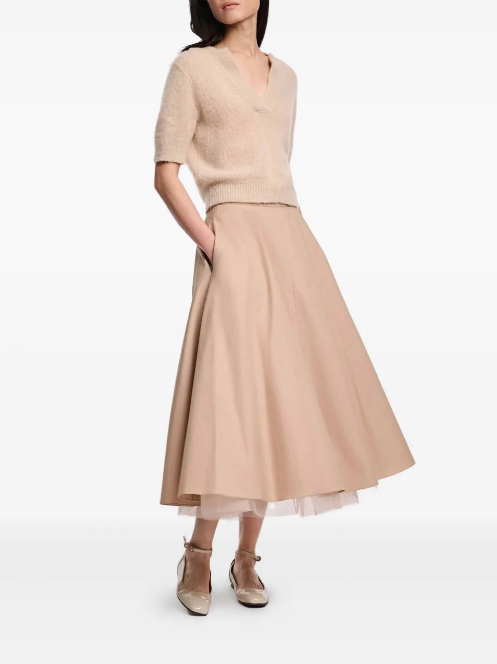 Dorothee Schumacher Luxury Love top Beige