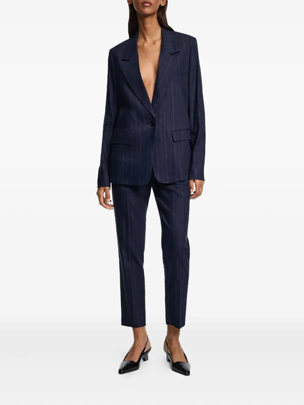 Dorothee Schumacher Colbert met krijtstreep Blauw