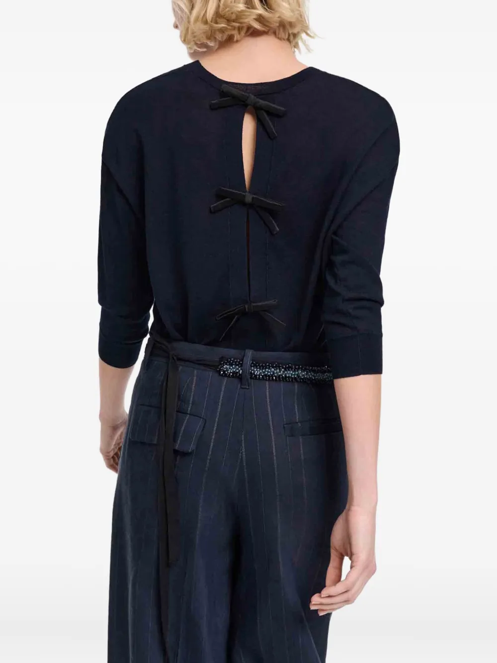 Dorothee Schumacher Trui met satijnen strik Blauw