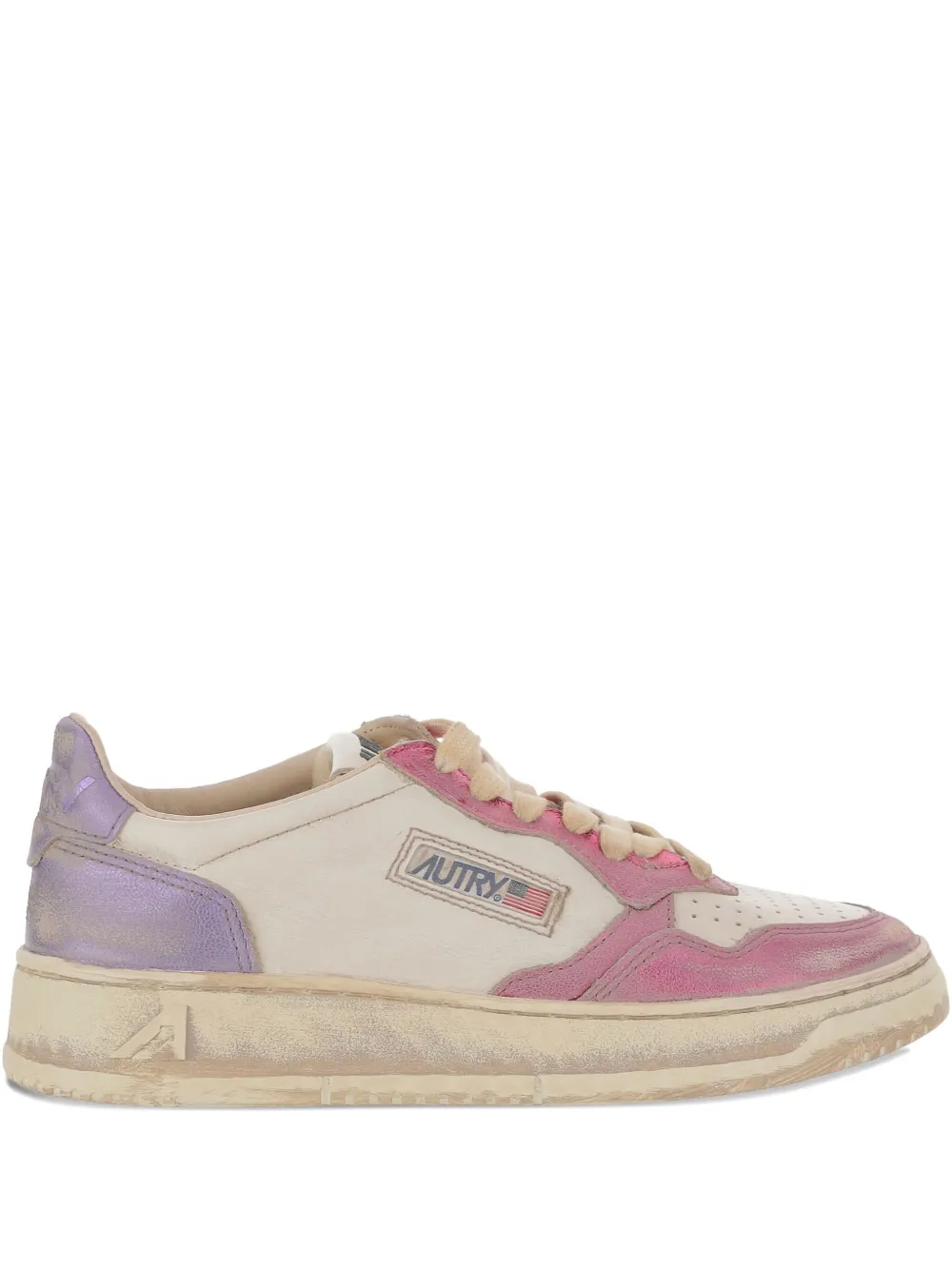 Autry Medalist Super Vintage leather sneakers Pink