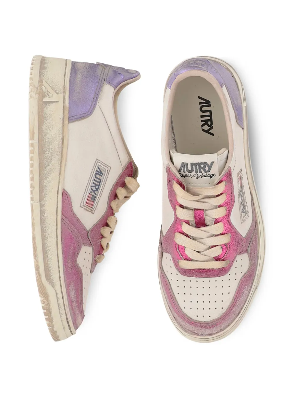 Autry Medalist Super Vintage leather sneakers Pink