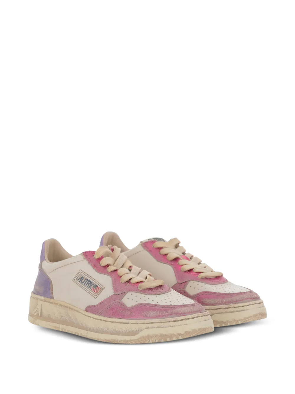 Autry Medalist Super Vintage leather sneakers Pink