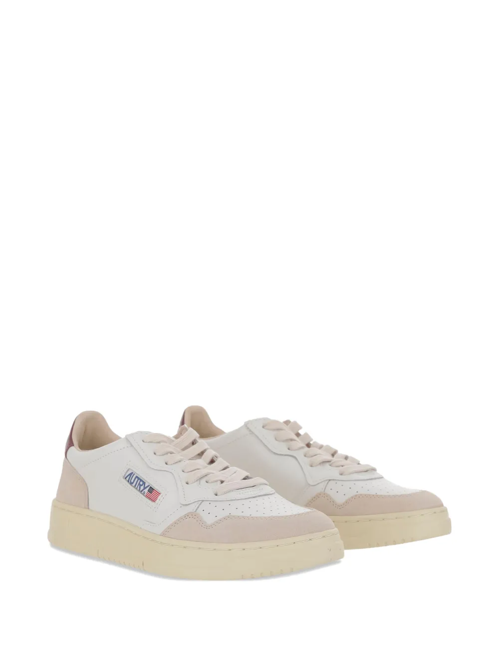 Autry Medalist leather suede sneakers White