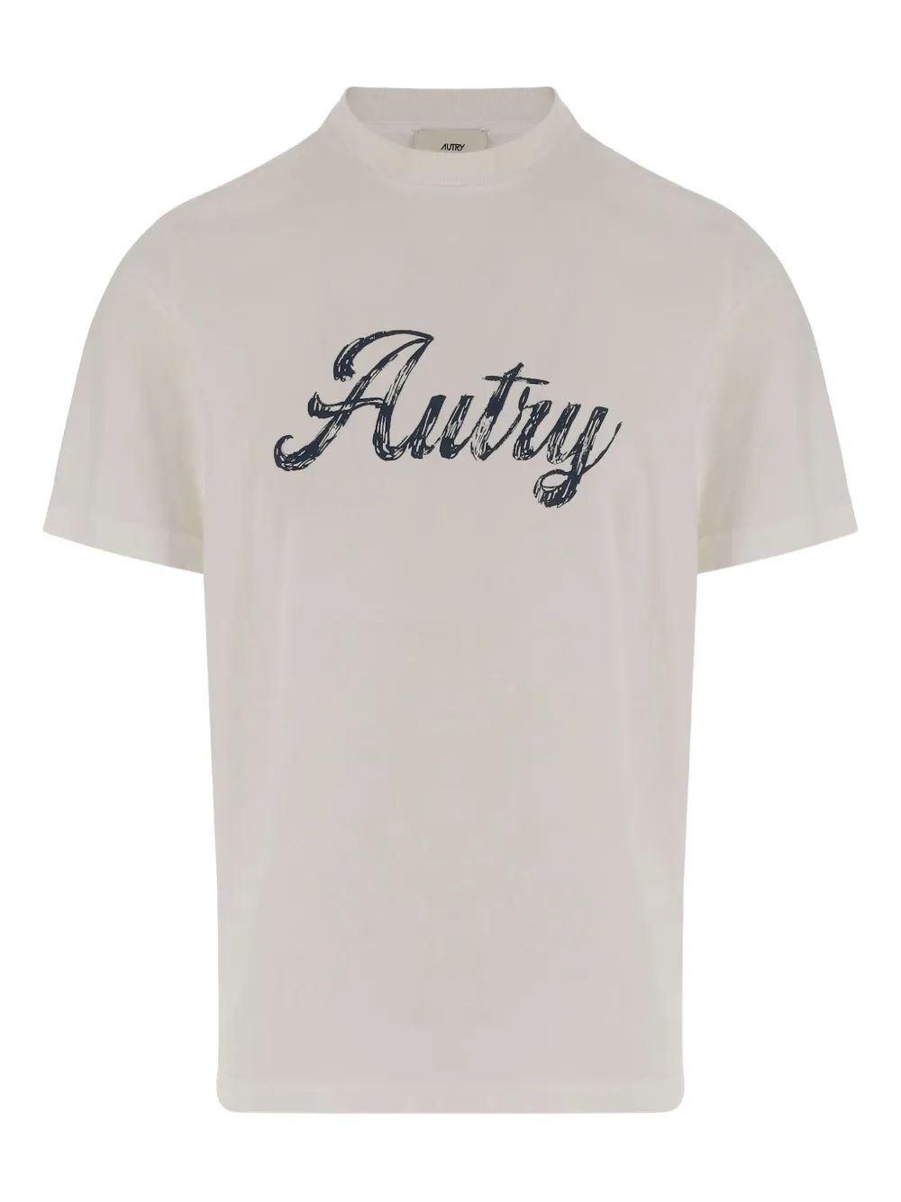 Autry Katoenen T-shirt met logoprint Beige