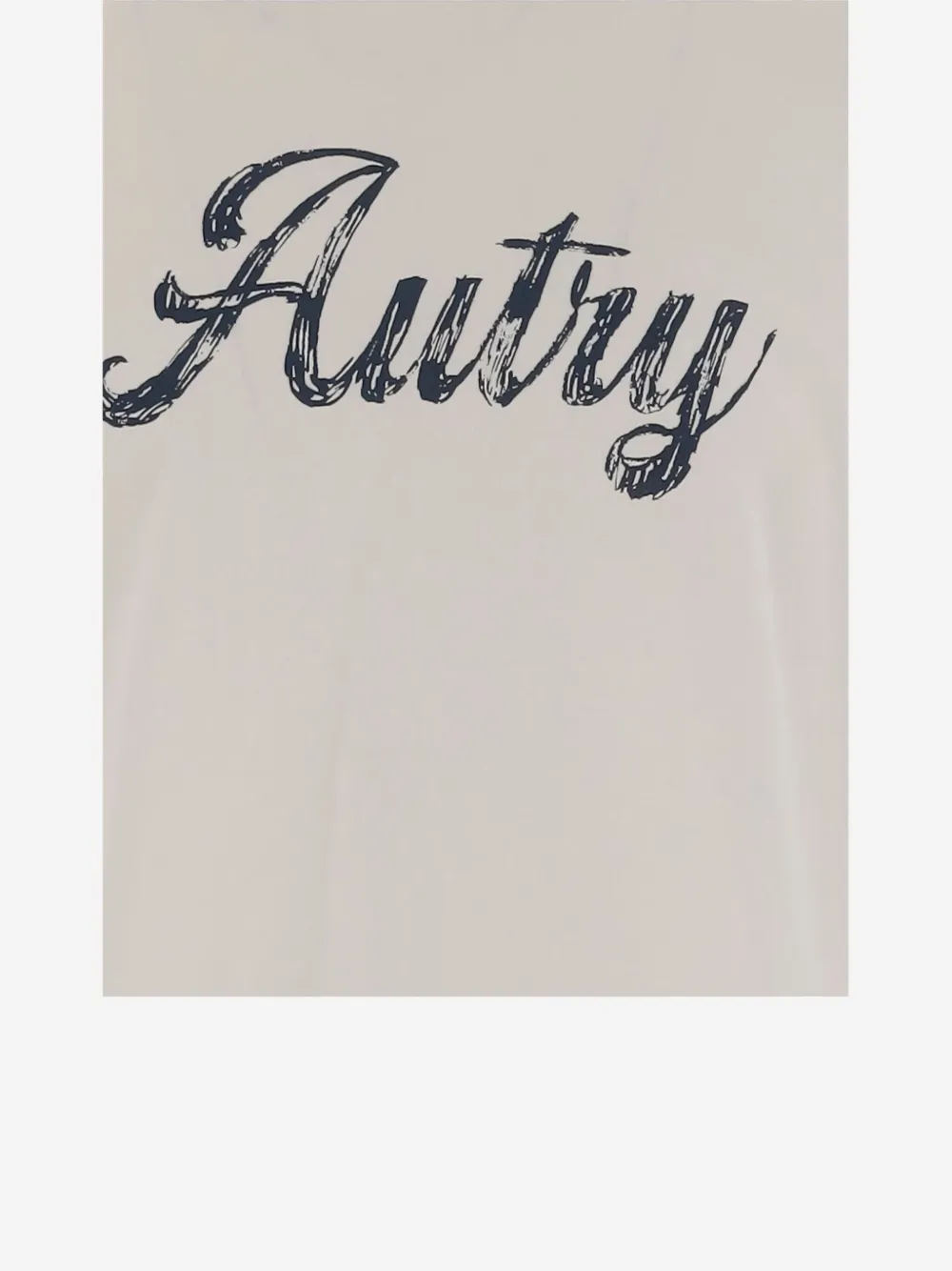 Autry Katoenen T-shirt met logoprint Beige