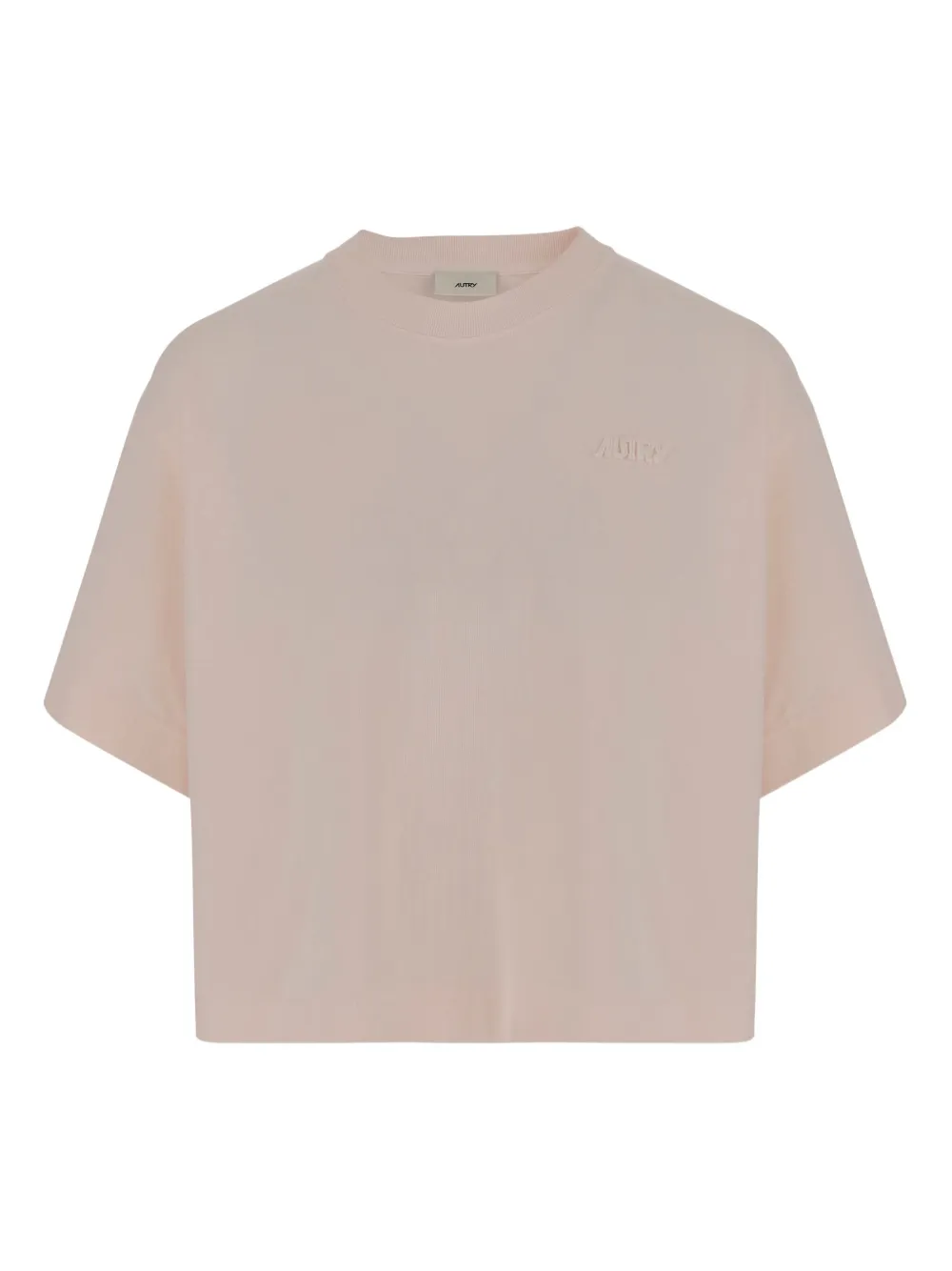 Autry embroidered-logo T-shirt Roze