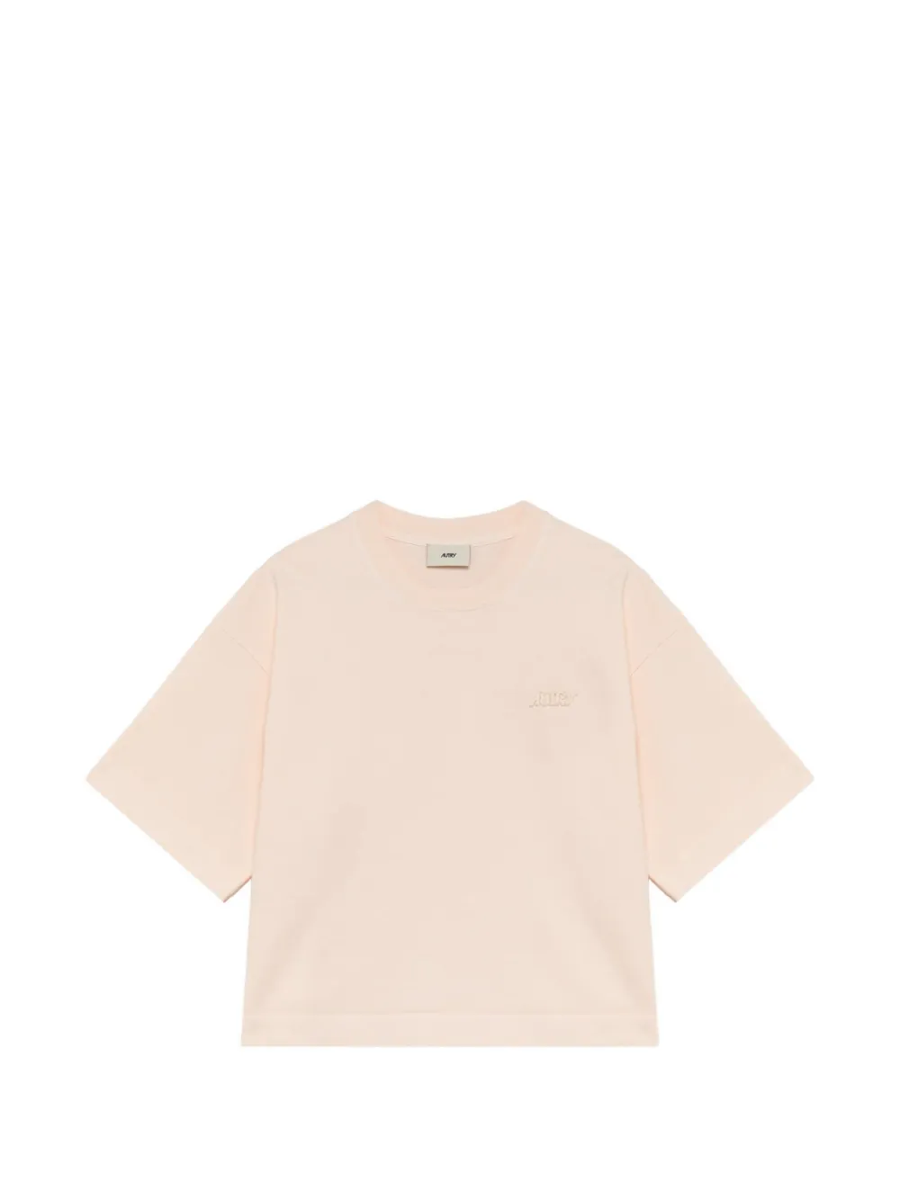 Autry T-shirt met geborduurd logo Roze