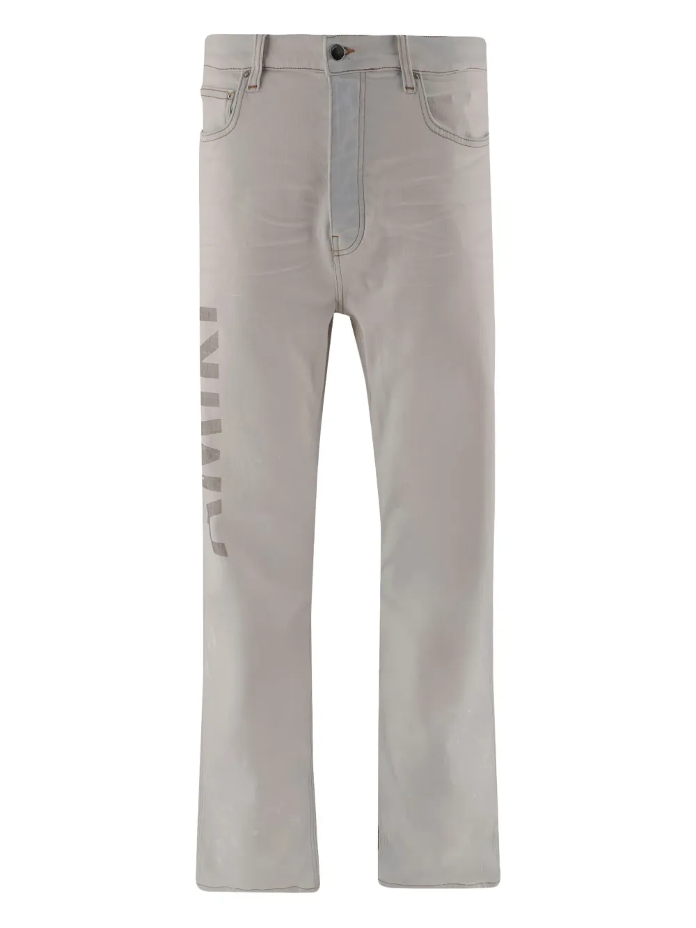 AMIRI Jeans met logoprint Blauw