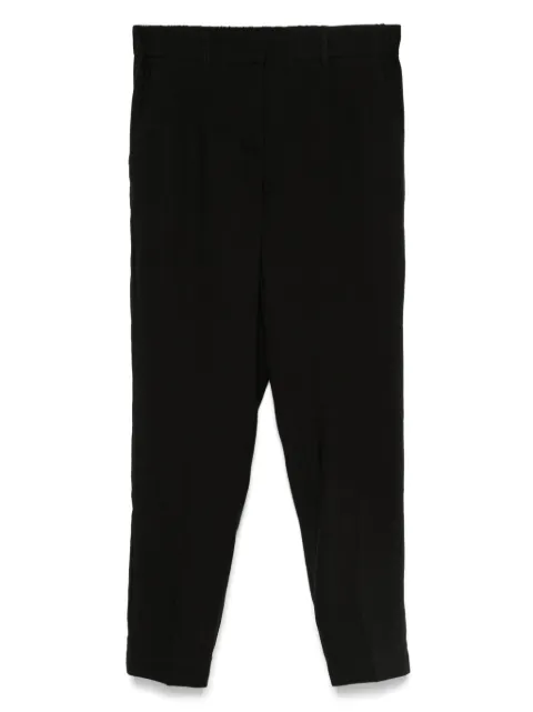 MONOCHROME linen-blend trousers