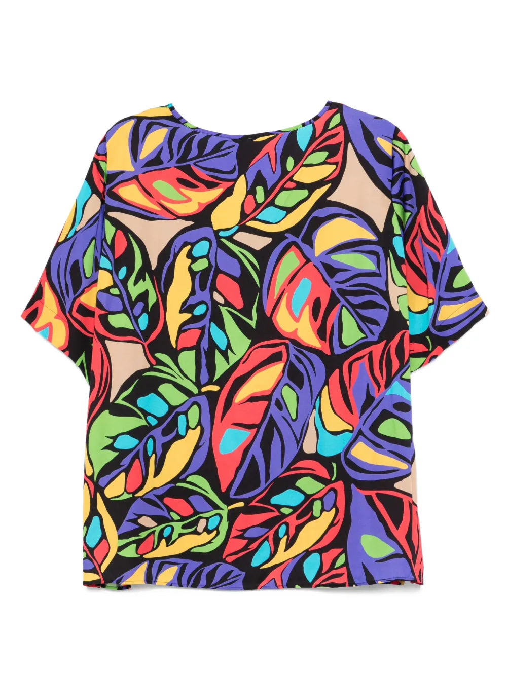 Marina Rinaldi Elena leaf-print V-neck top | T-Shirts & Jersey Shirts | Image 2