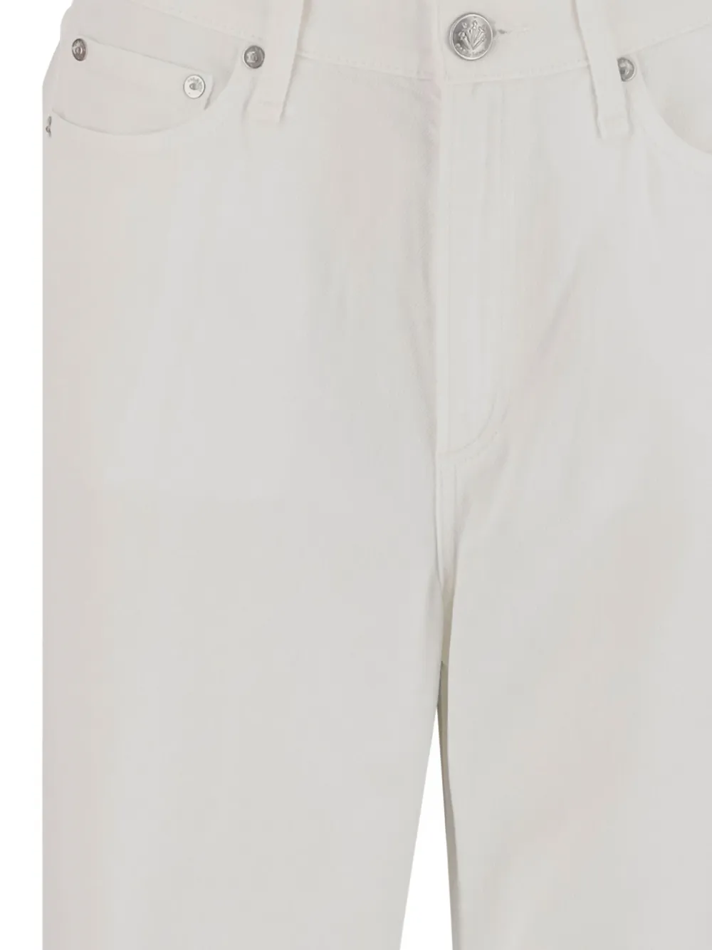 rag & bone Jeans met knoopsluiting Wit