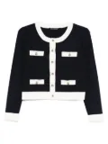 Pennyblack button-up contrast-panel cardigan - Blue