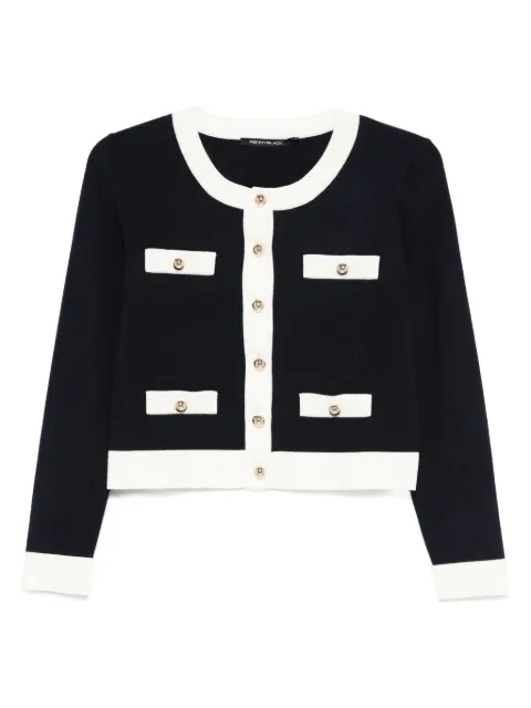 Pennyblack button-up contrast-panel cardigan