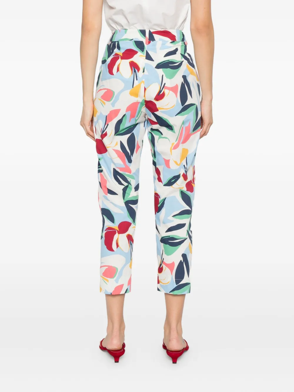 Pennyblack Broek met bloemenprint Beige