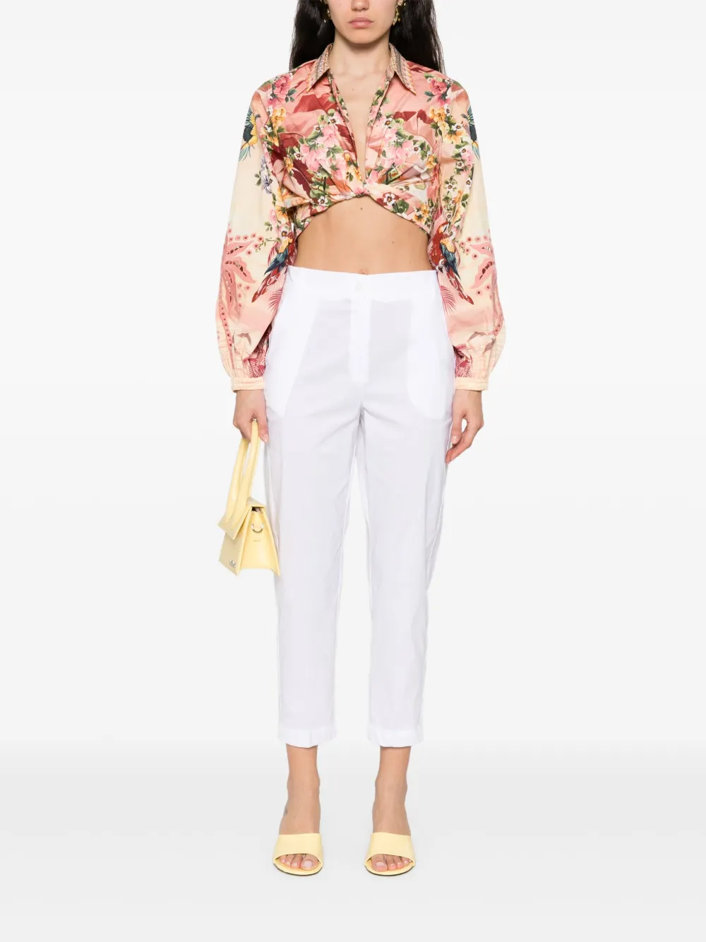 I BLUES Cropped broek - Wit