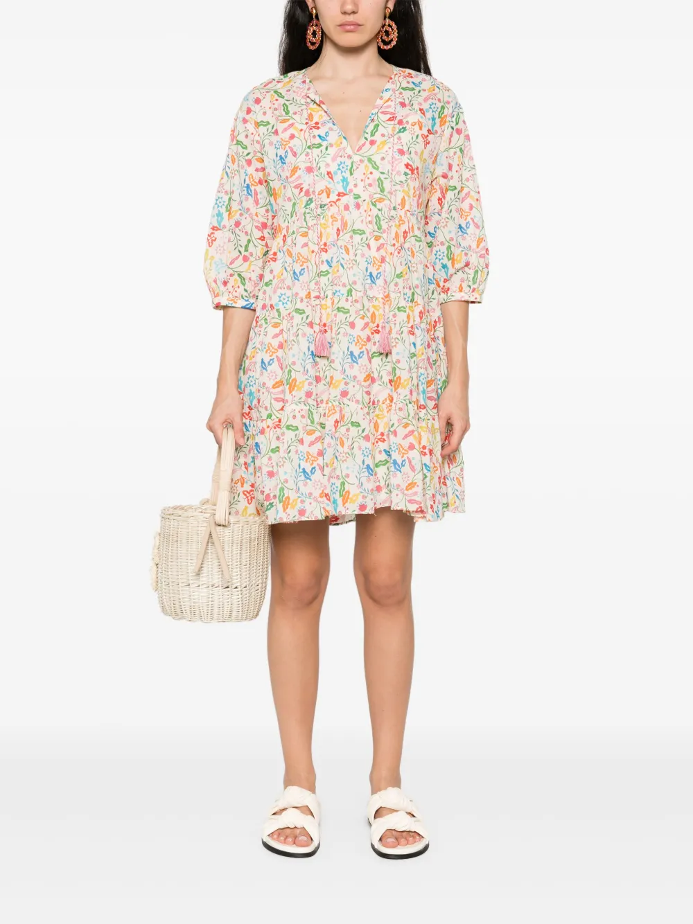 I BLUES Diary mini-jurk - Beige