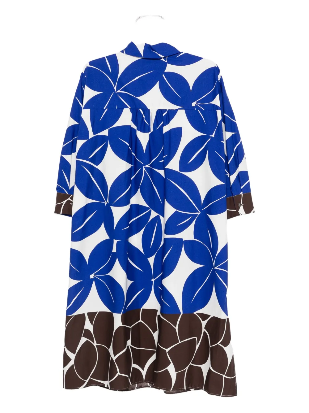 Marina Rinaldi Fuoco shirtjurk met bloemenprint Blauw