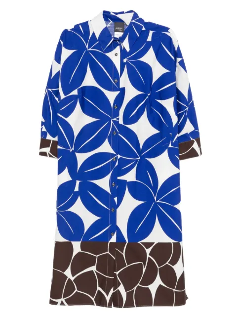 Marina Rinaldi Fuoco floral-print shirt dress