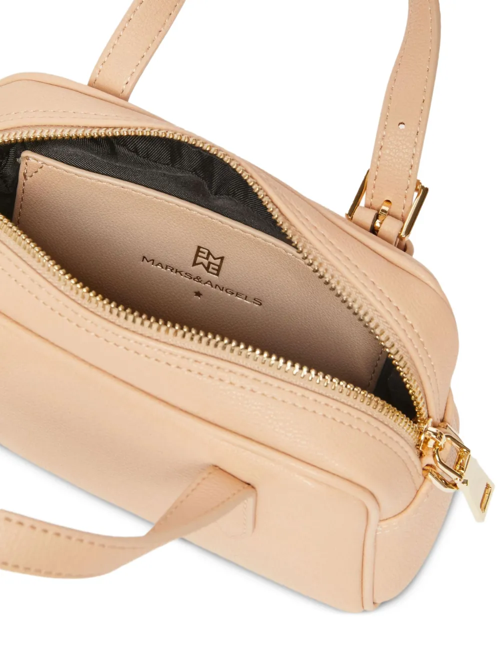 Marella Mini Top-handle Satchel Bag In Neutral