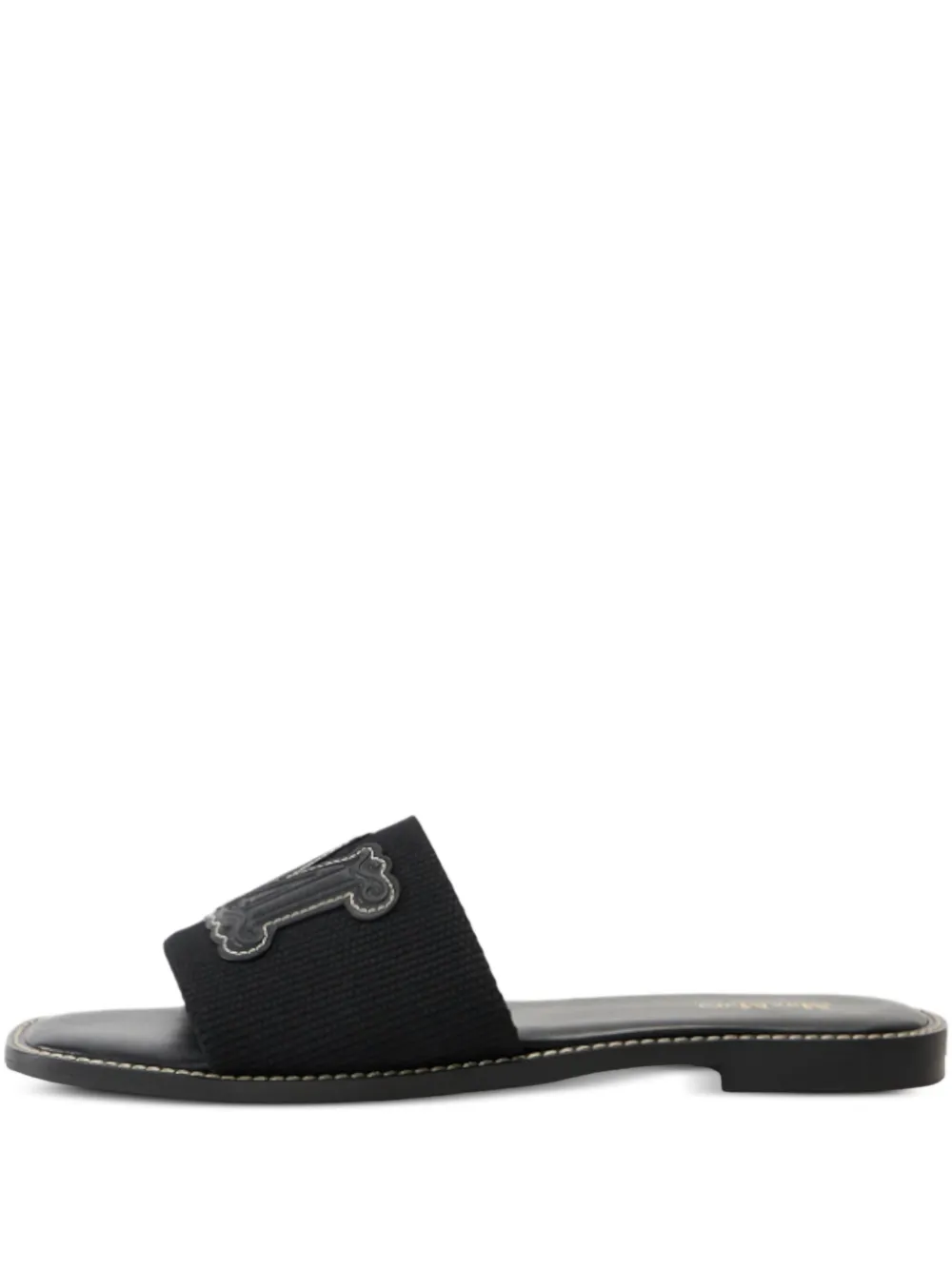 Max Mara logo-detail knitted slides Black
