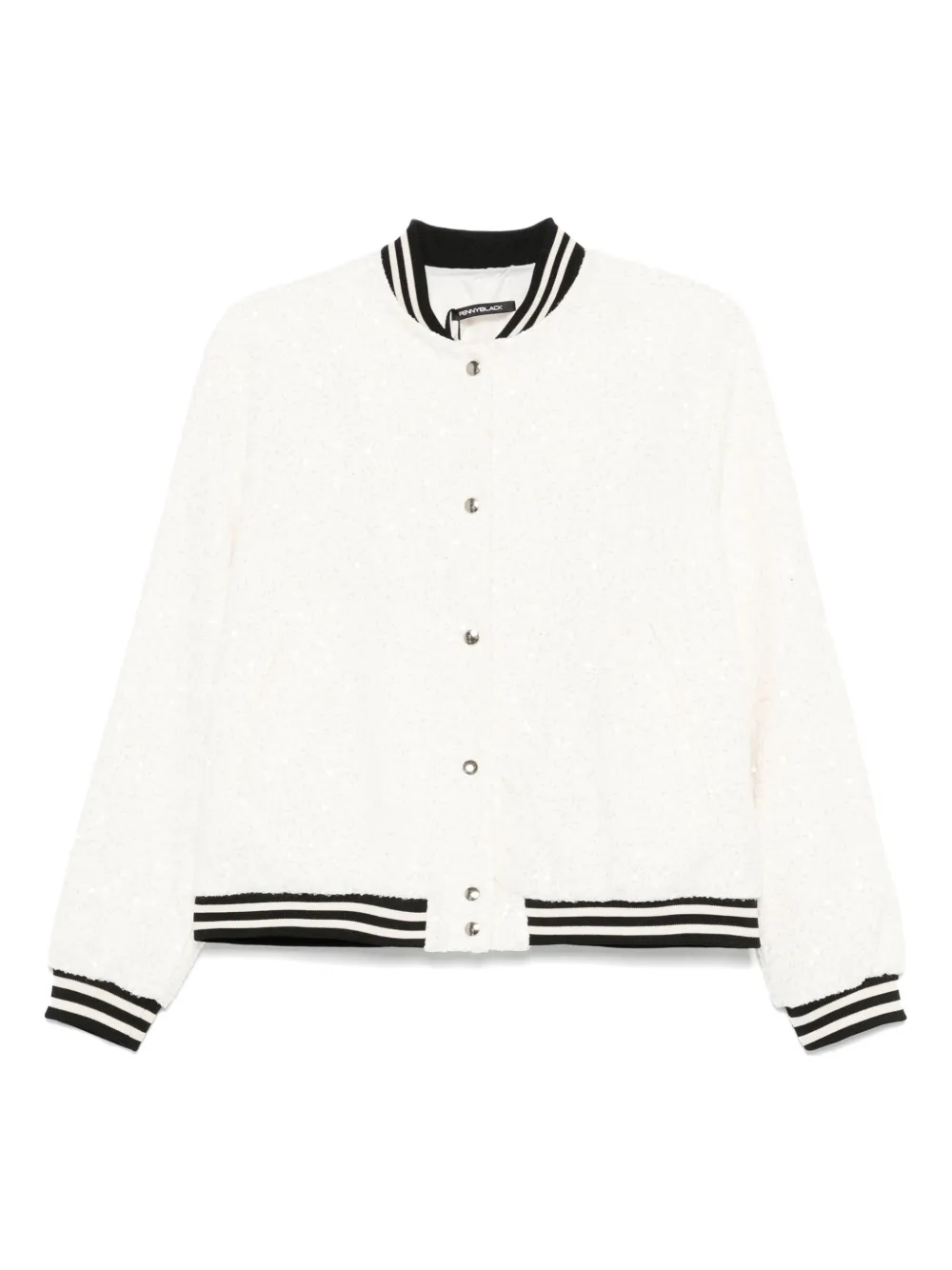 sequin-embellished bomber jacket